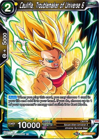 Caulifla, Troublemaker of Universe 6 (XD1-07) [Assault of the Saiyans] Parallel Foil