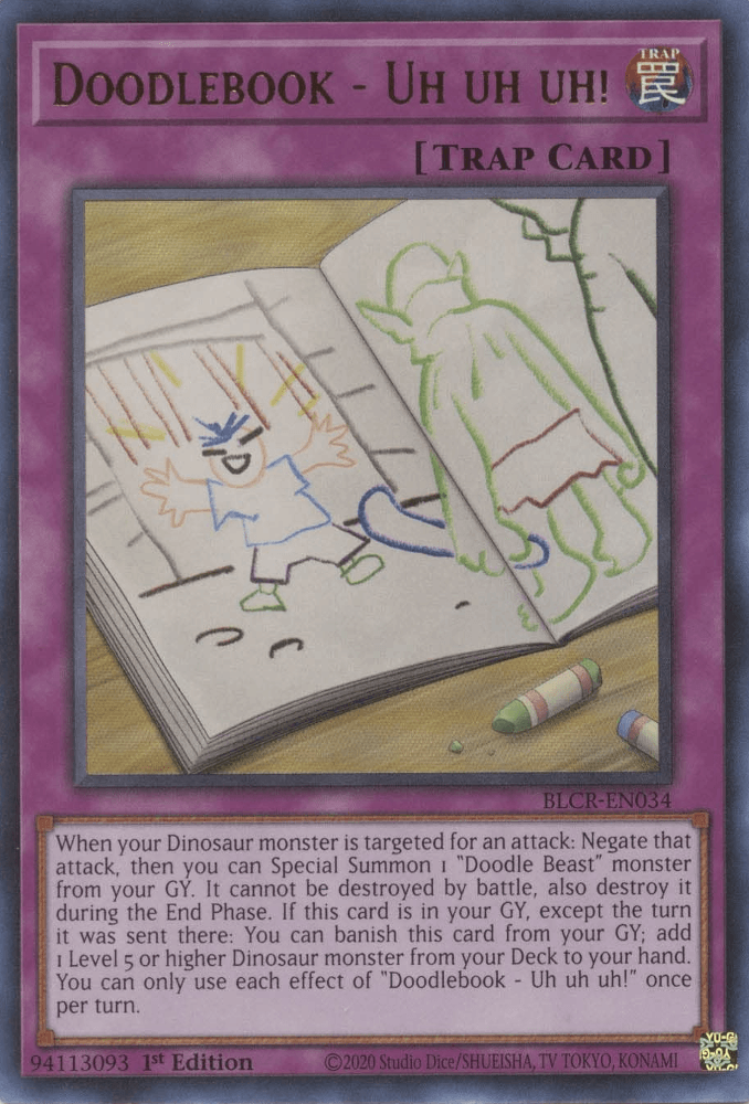 Doodlebook - Uh uh uh! [BLCR-EN034] Ultra Rare - Josh's Cards