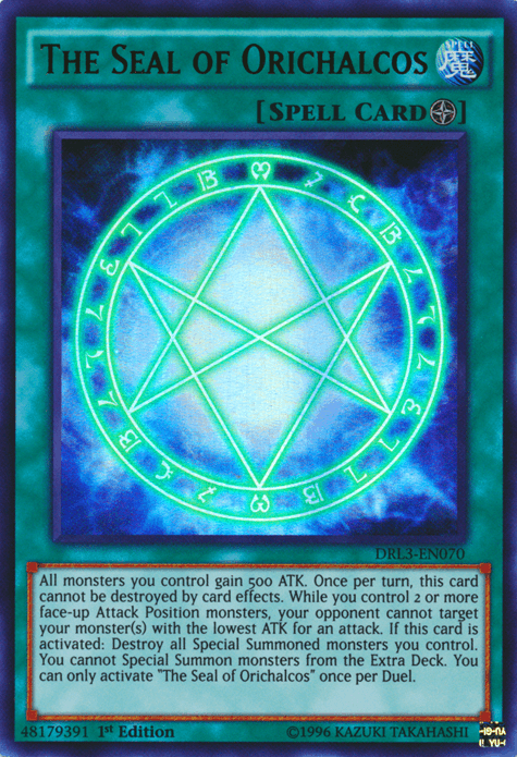 The Seal of Orichalcos [DRL3-EN070] Ultra Rare - Josh's Cards