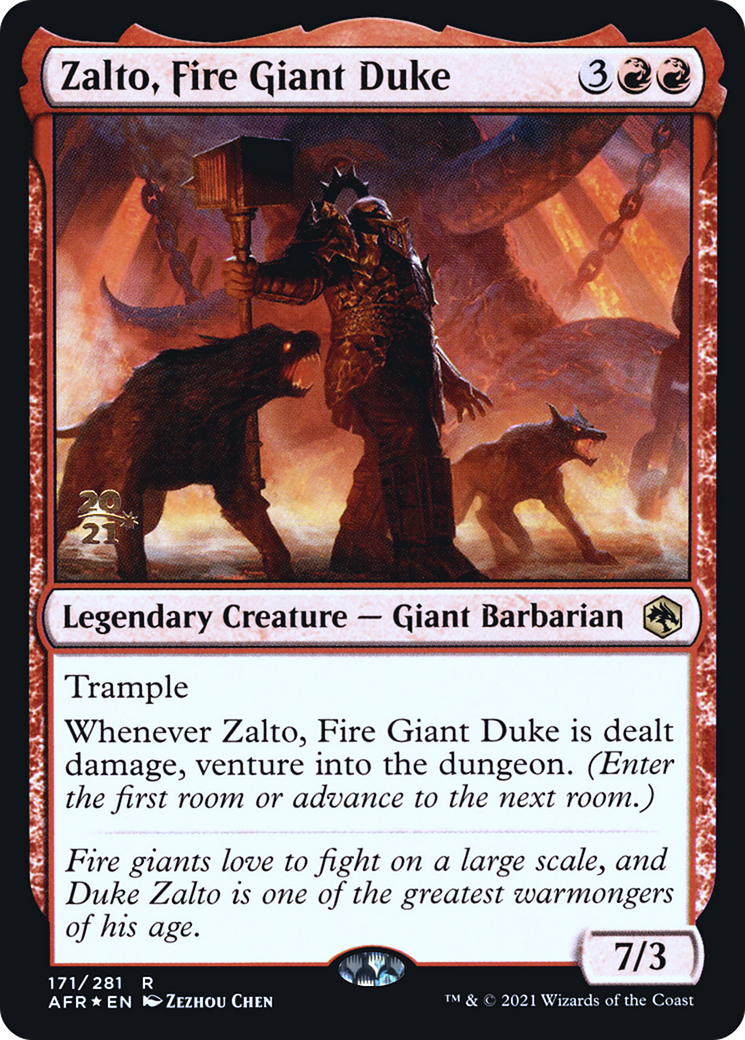 Zalto, Fire Giant Duke (PRE-171S) - Adventures in the Forgotten Realms Promos Foil