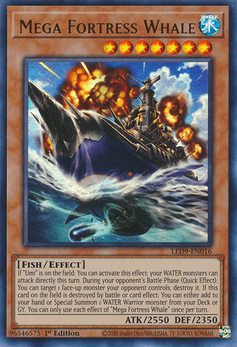 Mega Fortress Whale [LED9-EN016] Ultra Rare - Josh's Cards