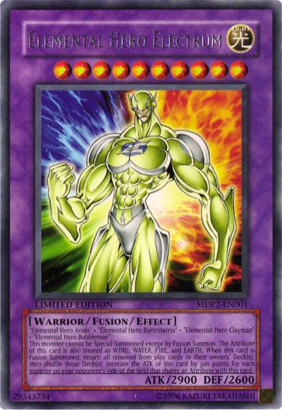 Elemental Hero Electrum [MDP2-EN001] Rare - Josh's Cards