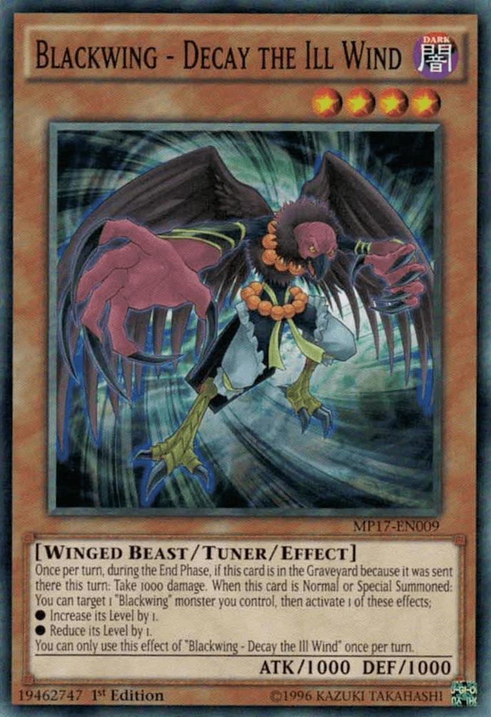 Blackwing - Decay the Ill Wind [MP17-EN009] Common - Josh's Cards