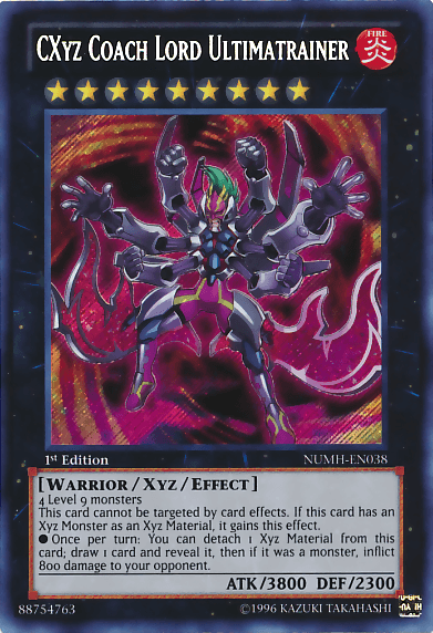 CXyz Coach Lord Ultimatrainer [NUMH-EN038] Secret Rare - Josh's Cards