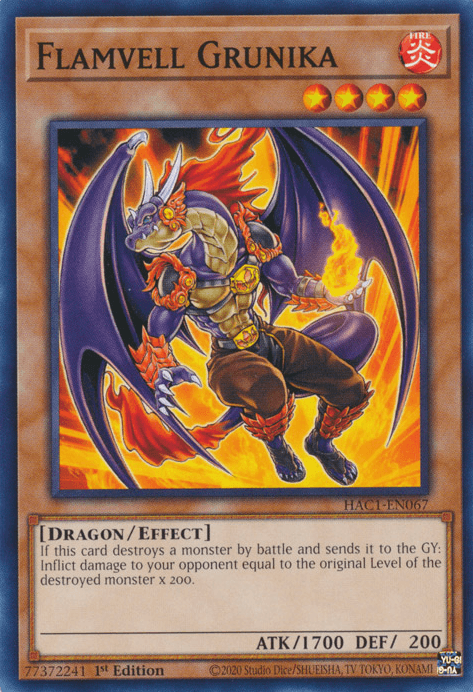 Flamvell Grunika [HAC1-EN067] Common - Josh's Cards