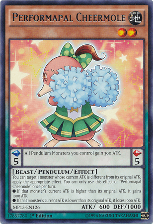 Performapal Cheermole [MP15-EN126] Rare - Josh's Cards