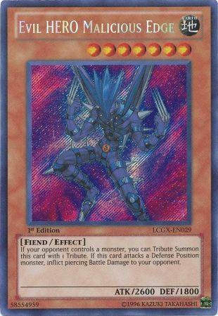 Evil HERO Malicious Edge [LCGX-EN029] Secret Rare - Josh's Cards