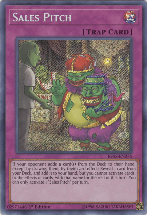 Sales Pitch [IGAS-EN076] Secret Rare - Josh's Cards