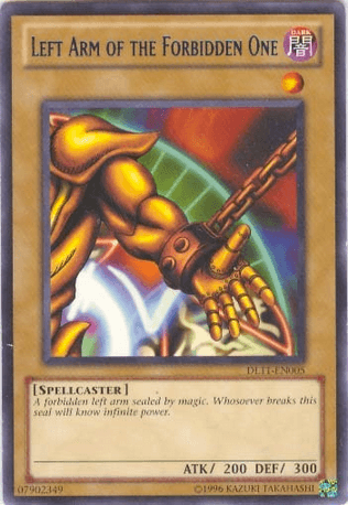 Left Arm of the Forbidden One (Blue) [DL11-EN005] Rare - Josh's Cards