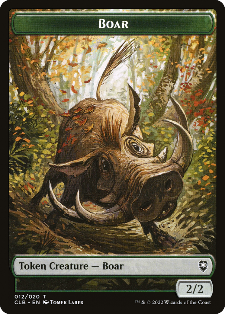 Boar (CLB-012) - Battle for Baldur's Gate Tokens