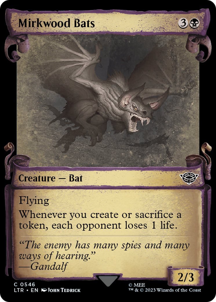 Mirkwood Bats (LTR-546) - The Lord of the Rings: Tales of Middle-earth: (Showcase)