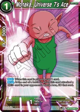Monaka, Universe 7's Ace (BT16-056) [Realm of the Gods] Parallel Foil