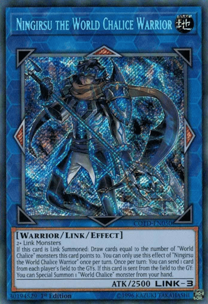 Ningirsu the World Chalice Warrior [COTD-EN050] Secret Rare - Josh's Cards