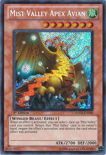 Mist Valley Apex Avian [HA02-EN049] Secret Rare - Josh's Cards