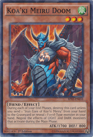 Koa'ki Meiru Doom [BP03-EN058] Shatterfoil Rare - Josh's Cards