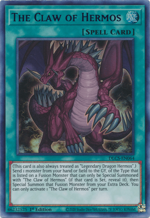 The Claw of Hermos (Blue) [DLCS-EN064] Ultra Rare - Josh's Cards