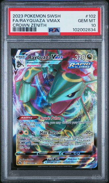 Rayquaza VMAX Crown Zenith 102/159 PSA 10