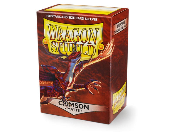 Dragon Shield Matte Crimson Sleeves 100-Count