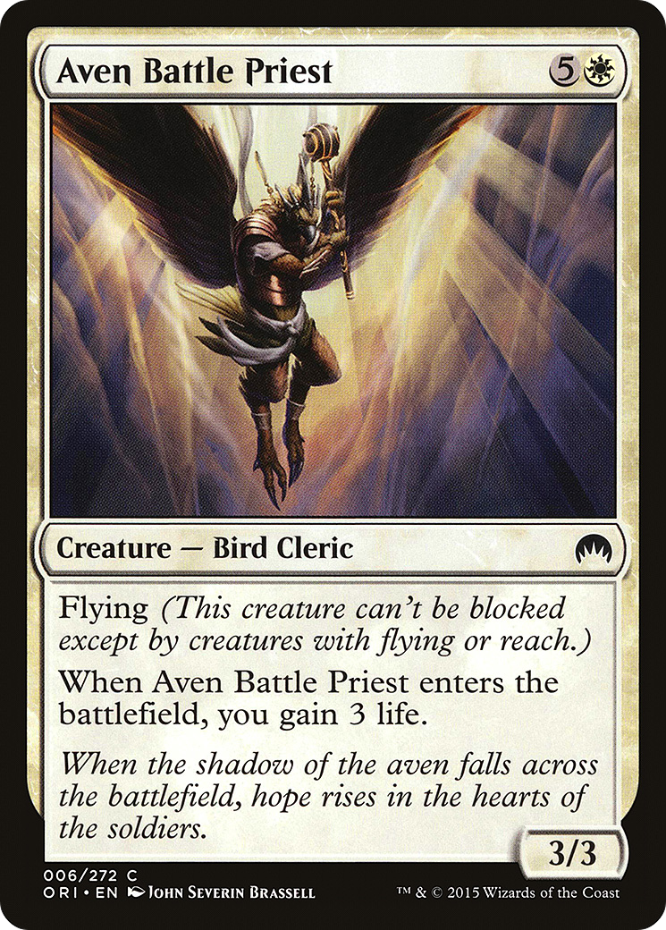 Aven Battle Priest (ORI-006) - Magic Origins Foil