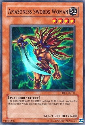 Amazoness Swords Woman [DR1-EN116] Super Rare - Josh's Cards