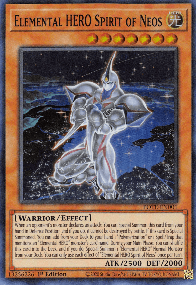 Elemental HERO Spirit of Neos [POTE-EN001] Super Rare - Josh's Cards