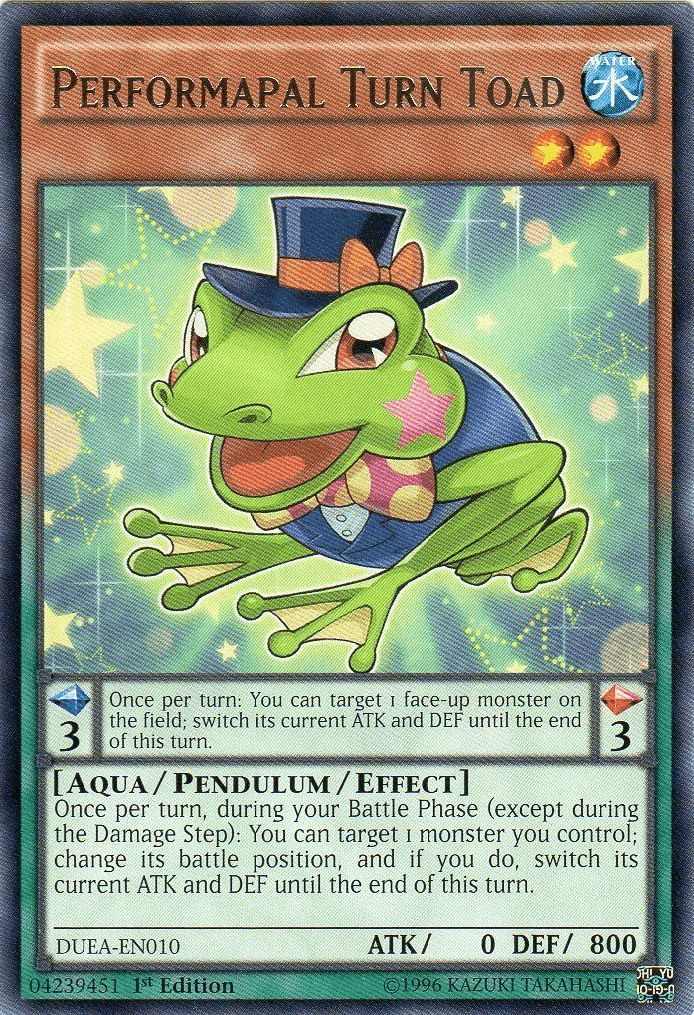 Performapal Turn Toad [DUEA-EN010] Rare - Josh's Cards