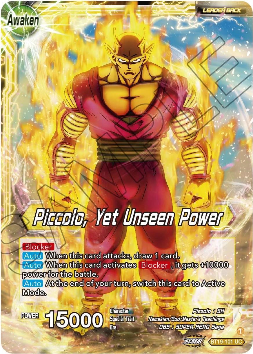 Piccolo // Piccolo, Yet Unseen Power (BT19-101) [Fighter's Ambition] Parallel Foil