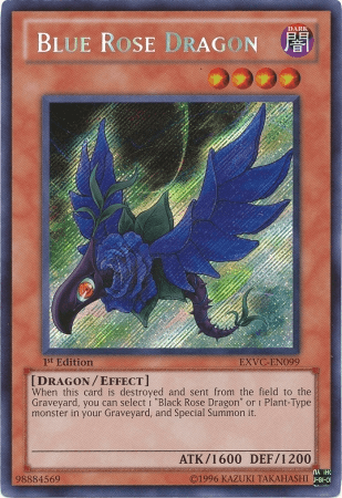 Blue Rose Dragon [EXVC-EN099] Secret Rare - Josh's Cards