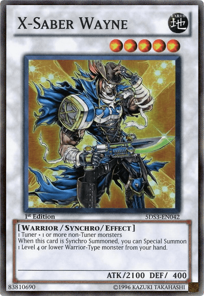 X-Saber Wayne [5DS3-EN042] Super Rare - Josh's Cards