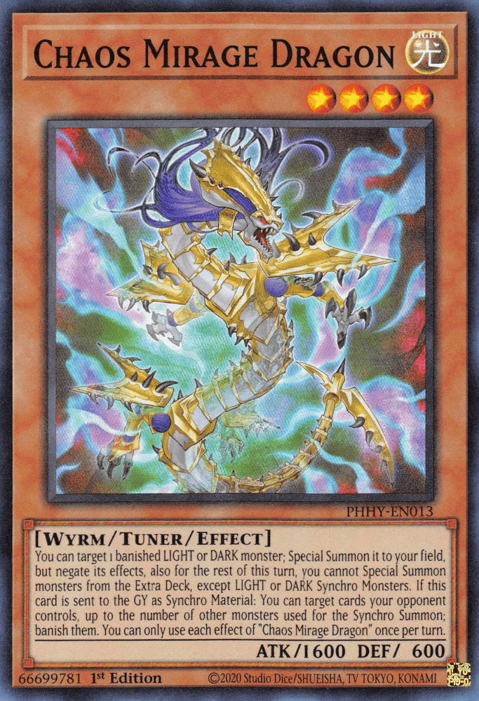 Chaos Mirage Dragon [PHHY-EN013] Super Rare - Josh's Cards