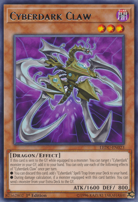 Cyberdark Claw [LEDU-EN023] Rare - Josh's Cards