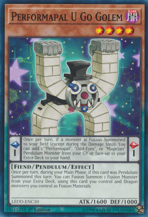 Performapal U Go Golem [LEDD-ENC10] Common - Josh's Cards