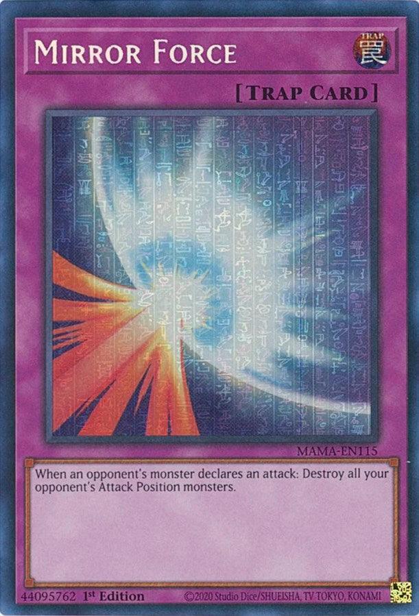 Mirror Force [MAMA-EN115] Secret Pharaoh's Rare - Josh's Cards