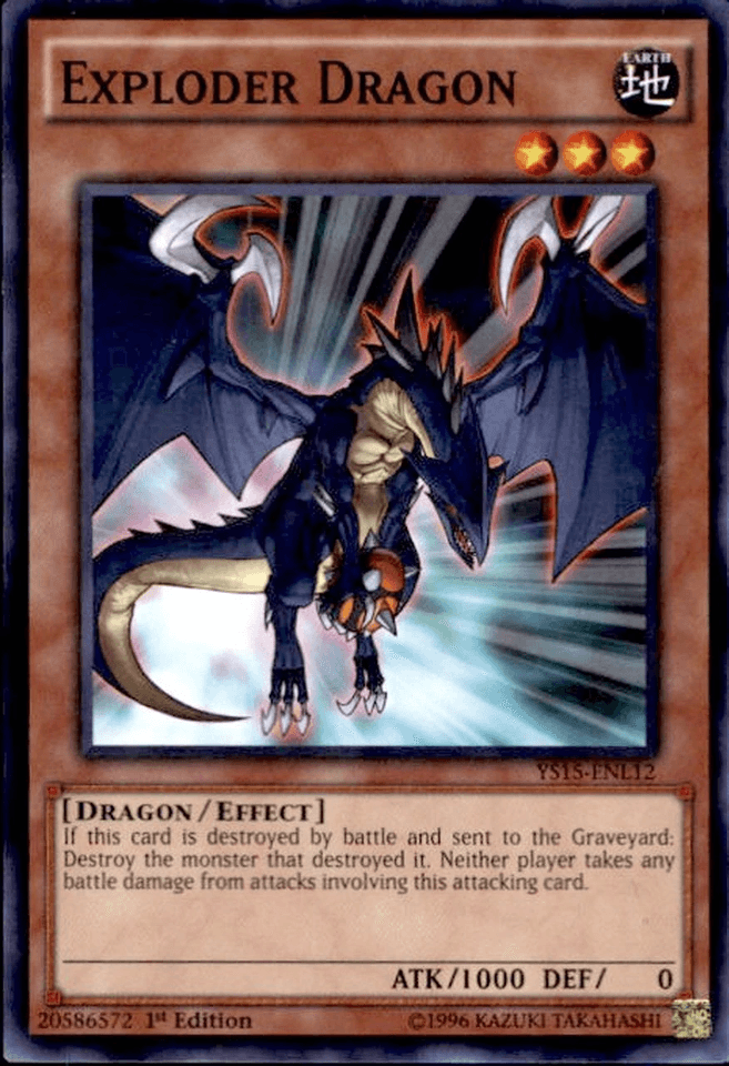 Exploder Dragon [YS15-ENL12] Shatterfoil Rare - Josh's Cards