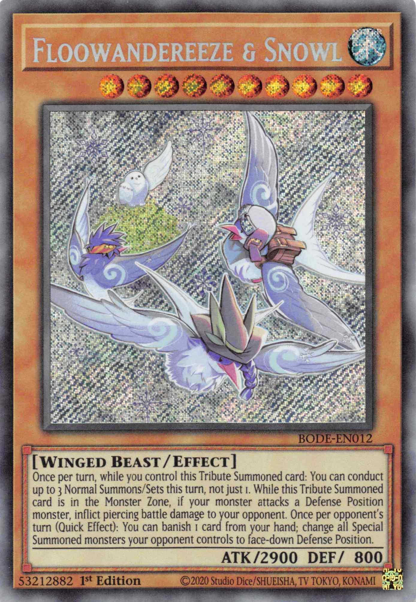 Floowandereeze & Snowl [BODE-EN012] Secret Rare - Josh's Cards
