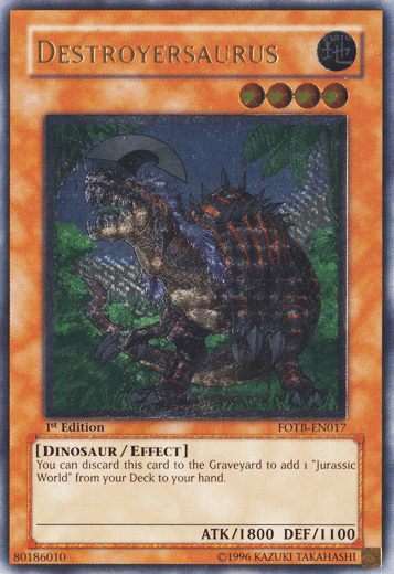 Destroyersaurus [FOTB-EN017] Ultimate Rare - Josh's Cards