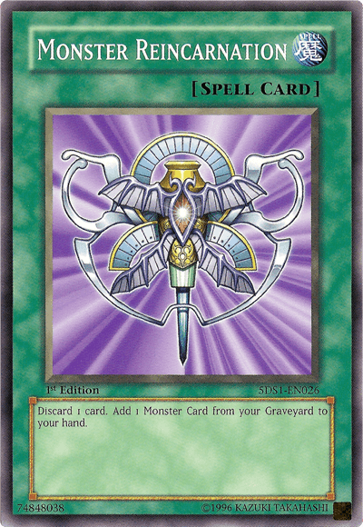 Monster Reincarnation [5DS1-EN026] Common - Josh's Cards