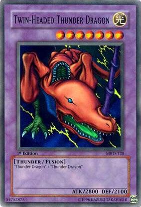 Twin-Headed Thunder Dragon [MRD-120] Super Rare - Josh's Cards