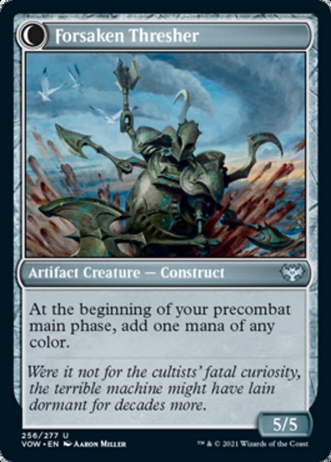Foreboding Statue // Forsaken Thresher (VOW-256) - Innistrad: Crimson Vow: (Double Faced Transform) Foil