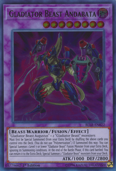 Gladiator Beast Andabata [BLLR-EN022] Ultra Rare - Josh's Cards
