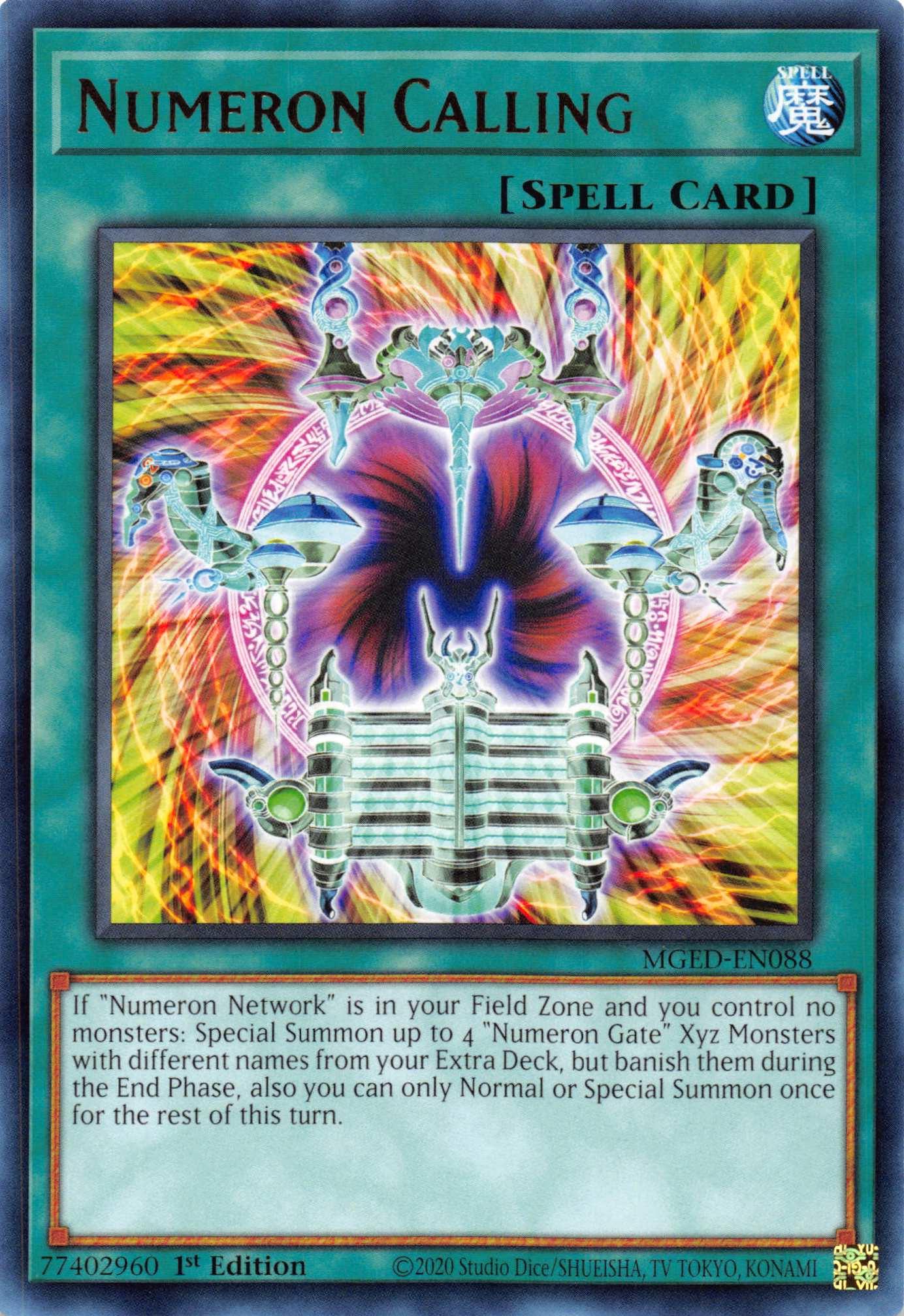 Numeron Calling [MGED-EN088] Rare - Josh's Cards