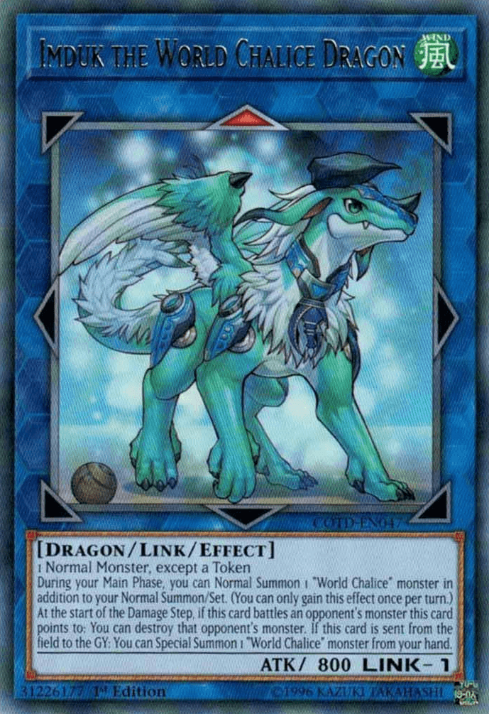 Imduk the World Chalice Dragon [COTD-EN047] Rare - Josh's Cards