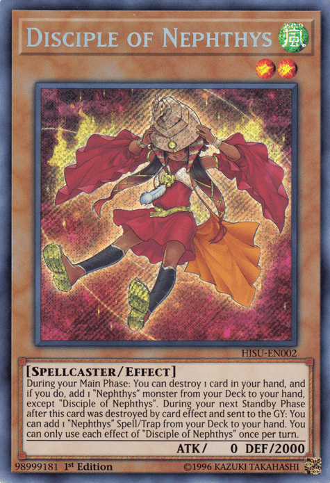 Disciple of Nephthys [HISU-EN002] Secret Rare - Josh's Cards