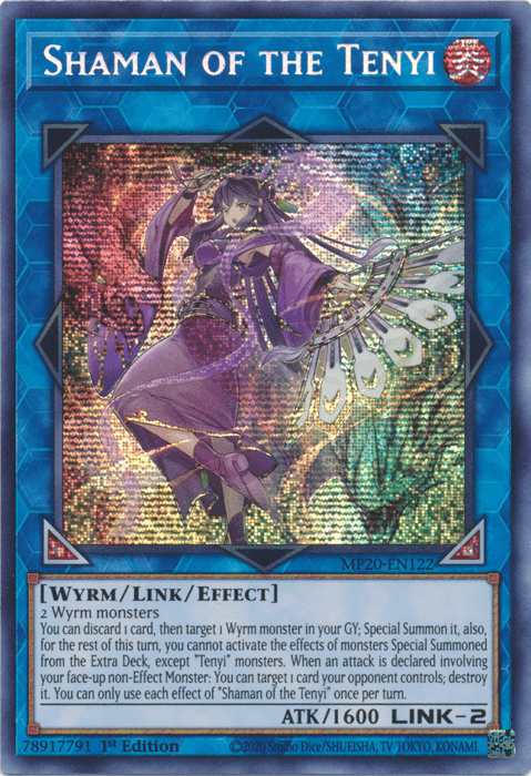Shaman of the Tenyi [MP20-EN122] Prismatic Secret Rare - Josh's Cards