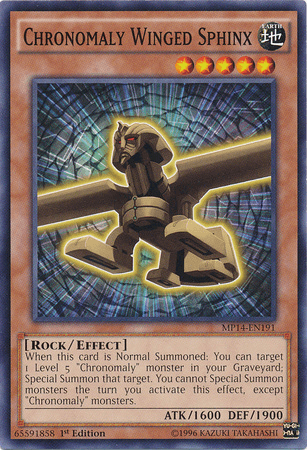 Chronomaly Winged Sphinx [MP14-EN191] Common - Josh's Cards