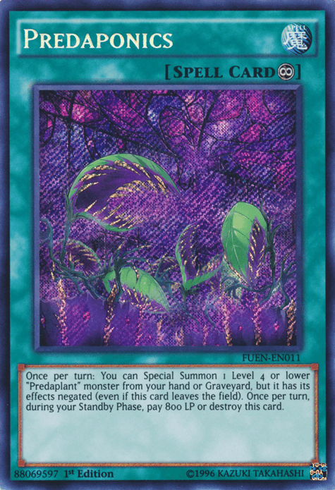 Predaponics [FUEN-EN011] Secret Rare - Josh's Cards