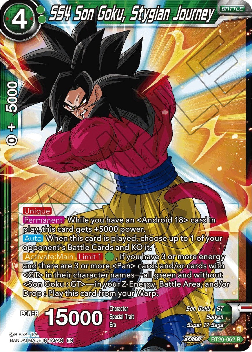 SS4 Son Goku, Stygian Journey (BT20-062) [Power Absorbed] Parallel Foil