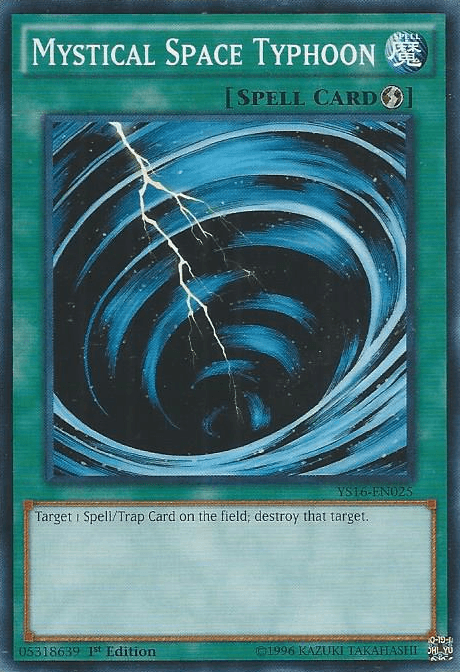 Mystical Space Typhoon [YS16-EN025] Common - Josh's Cards