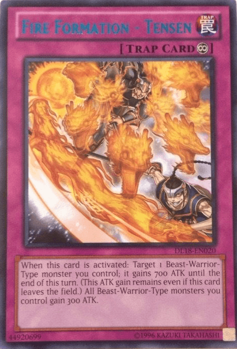 Fire Formation - Tensen (Blue) [DL18-EN020] Rare - Josh's Cards