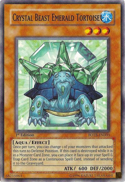 Crystal Beast Emerald Tortoise [FOTB-EN003] Common - Josh's Cards